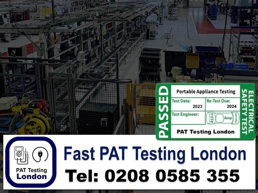 factory and warehouse PAT Testing near London